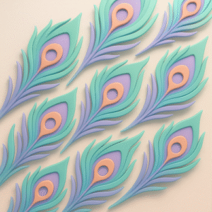 Teal?Peacock?Bloom